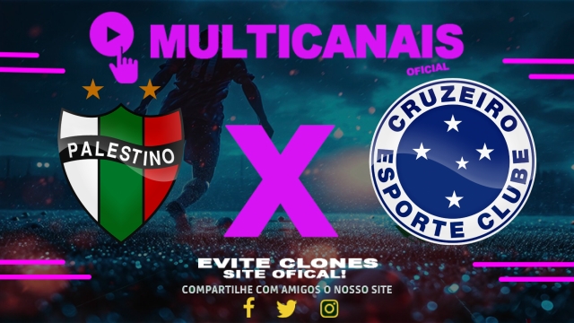Assistir Palestino x Cruzeiro AO VIVO Online 24/04/2025
