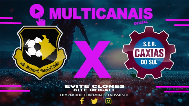 Assistir São Bernardo x Caxias AO VIVO Online 18/05/2025