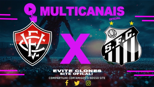 Assistir Vitória x Santos AO VIVO Online 25/05/2025